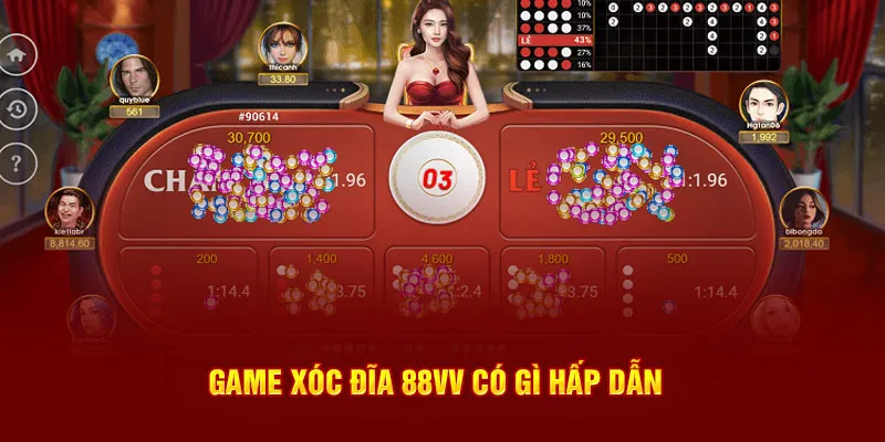 Game Xóc Đĩa 88VV có gì hấp dẫn