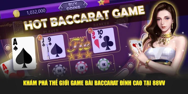 Khám phá thế giới game bài baccarat đỉnh cao​​ tại 88vv