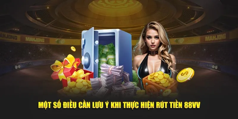 Một số điều cần lưu ý khi thực hiện rút tiền 88vv